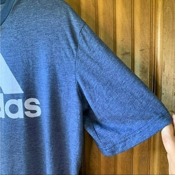 ADIDAS Blue T-Shirt - Women Size Medium - Picture 4 of 5